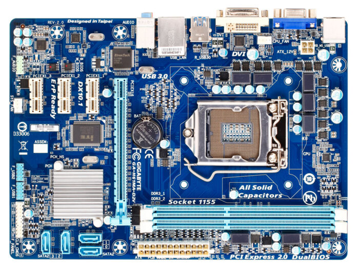 5438_big Used Motherboard GIGABYTE GA-H61M-D2V LGA1155 - Image 1