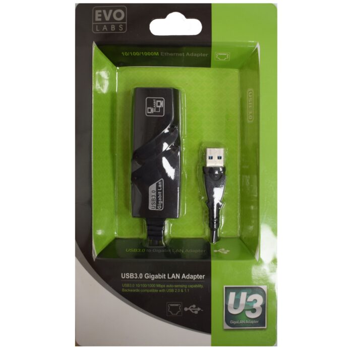 NPEVO-USB2GIGETH Evo Labs Gigabit USB 3.0 to Ethernet Adapter - Image 1