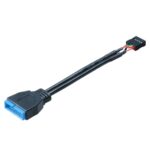 Akasa USB 2.0 Internal 9-Pin Header (M) to USB 3.0 19-Pin (M) 0.10m