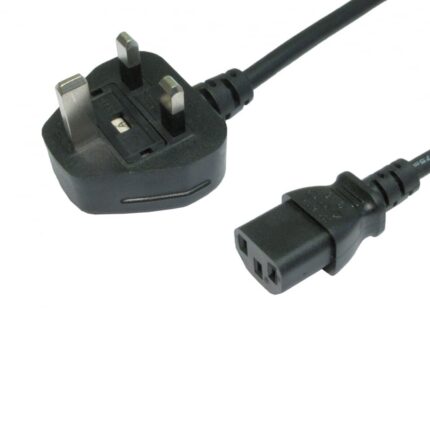 UK Mains to IEC C13 Kettle 1.8M Power Cable