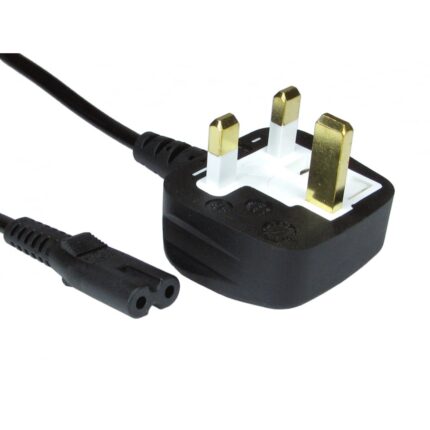 UK Mains to Figure 8 C7 2m Power Cable