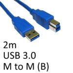 USB 3.0 A (M) to USB 3.0 B (M) 2m Data Cable