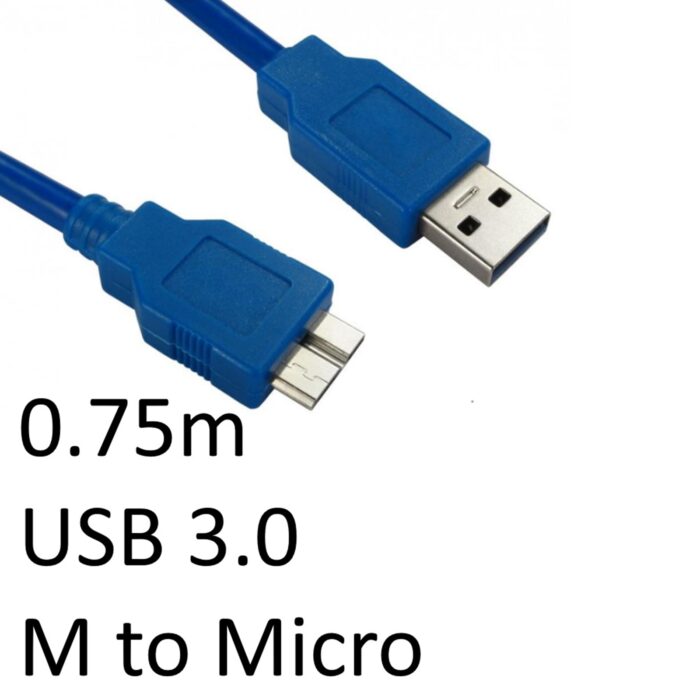 CLTAR-USB3AB075 USB 3.0 Type A (M) to Micro B (M) Data Cable - Image 1