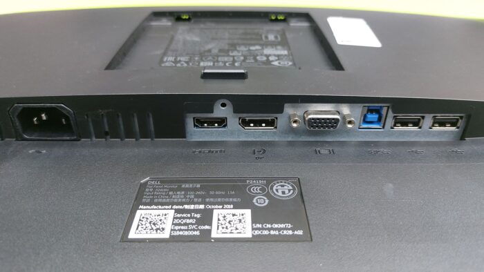 Dell 24 p2417hc 22 (1) Used Dell 24" Monitor 1 x HDMI, 1 x DP, 1 x VGA with USB 3.0 HUB - Image 3