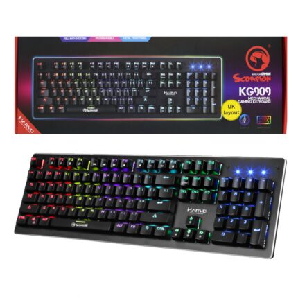 Marvo Scorpion KG909 RGB LED Full Size Mechanical Gaming Keyboard
