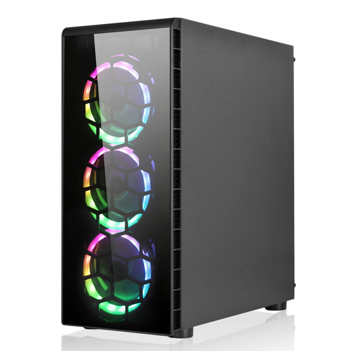 CiT Raider Mid Tower 1 x USB 3.0 / 2 x USB 2.0 4 x RGB FANS - Image 2