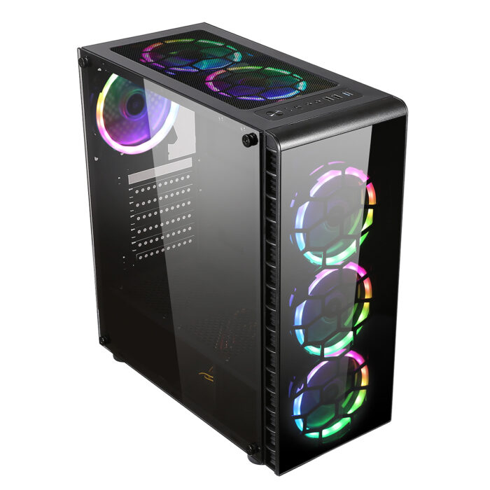 CiT Raider Mid Tower 1 x USB 3.0 / 2 x USB 2.0 4 x RGB FANS - Image 4