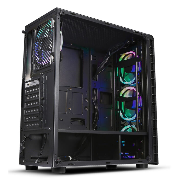 CiT Raider Mid Tower 1 x USB 3.0 / 2 x USB 2.0 4 x RGB FANS - Image 5