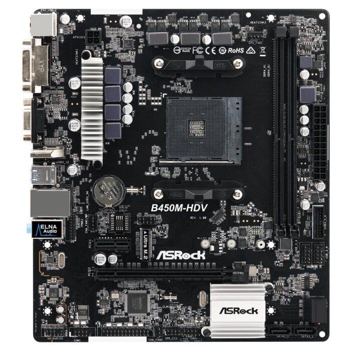 ASRock B450M-HDV AMD AM4 - Image 2