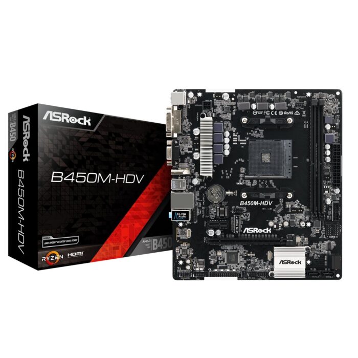 ASRock B450M-HDV AMD AM4 - Image 1