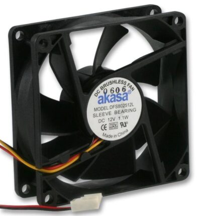 Akasa 80mm 1800RPM Black Fan