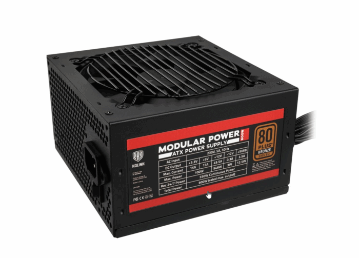 kolink 600w semi 0 Kolink 600W 80 Plus Bronze Semi Modular - Image 1