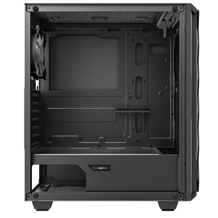 GameMax Black Diamond Mid Tower Black Case with Addressable RGB LED - Image 3