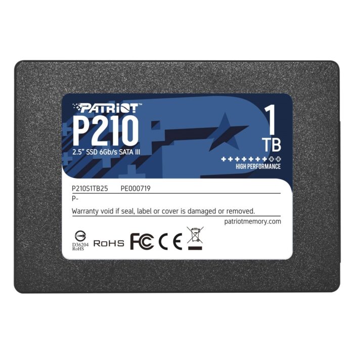 HDPAT-P210S1TB25 Patriot P210 1TB 2.5" SATA III SSD - Image 1