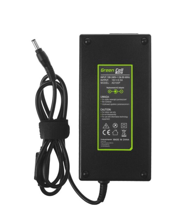 Green Cell Pro Charger Ac Adapter 19v 95a 180w 55mm 25mm Ad100p For Msi Asus Clevo Pc 0589