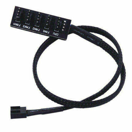 5 port Fan Splitter Hub 4-Pin PC PWM CPU Cooling