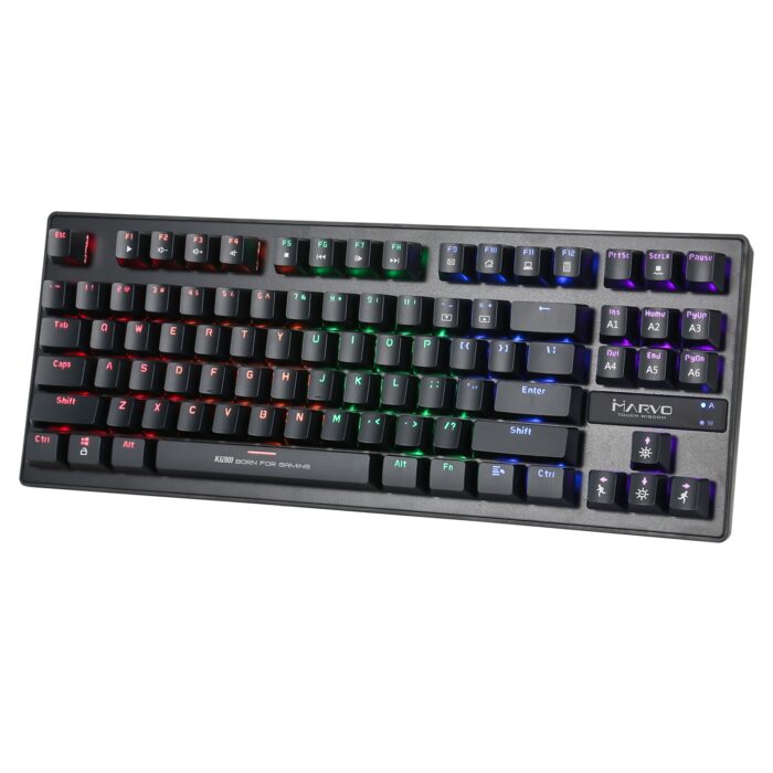 Marvo Scorpion KG901 USB RGB LED Compact Mechanical Gaming Keyboard with Blue Switches - Image 3