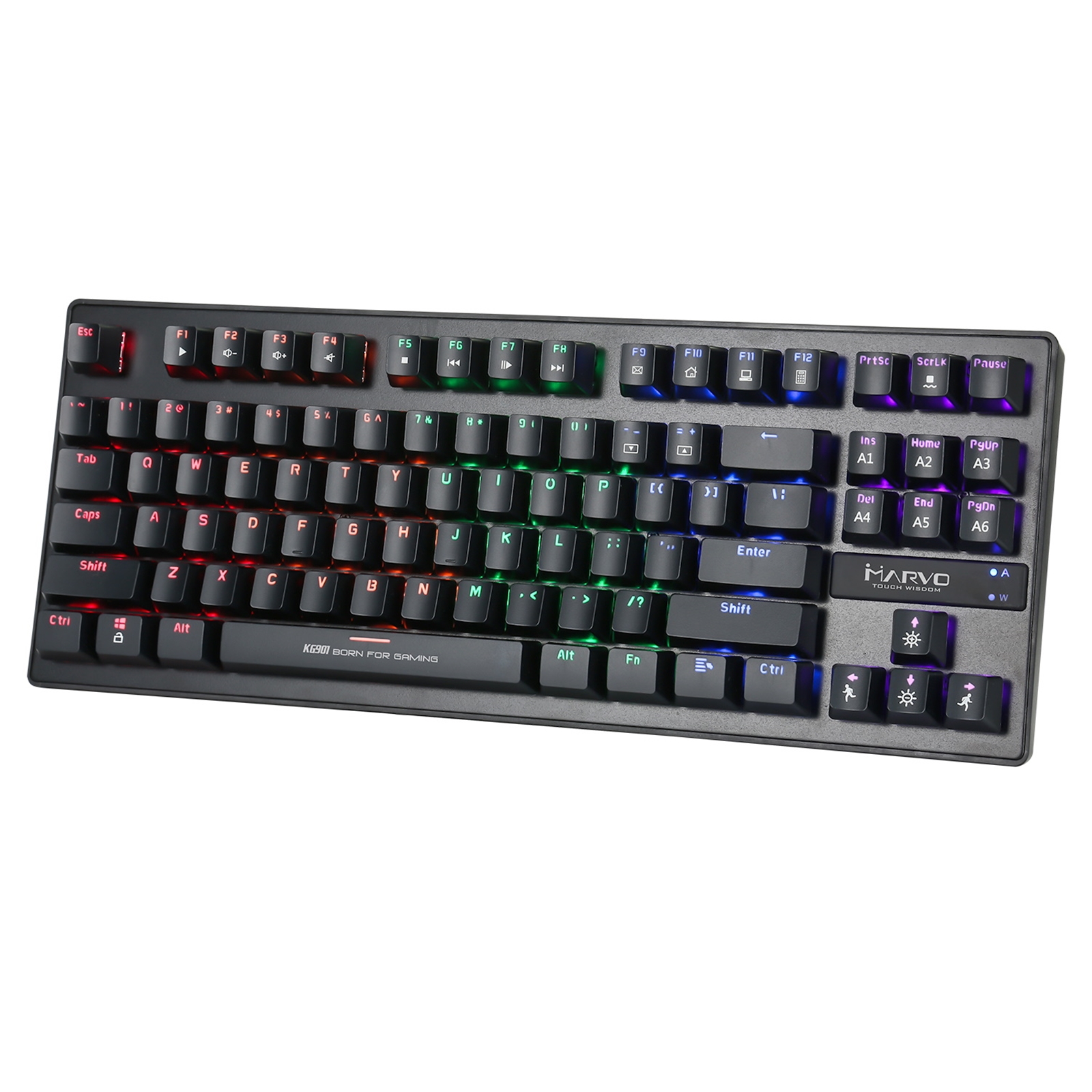 Marvo Scorpion KG901 USB RGB LED Compact Mechanical Gaming Keyboard