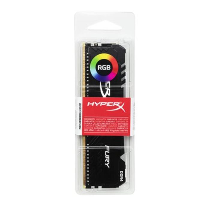 137124 Kingston HyperX Fury RGB 8GB Black Heatsink (1 x 8GB) DDR4 3200MHz - Image 3