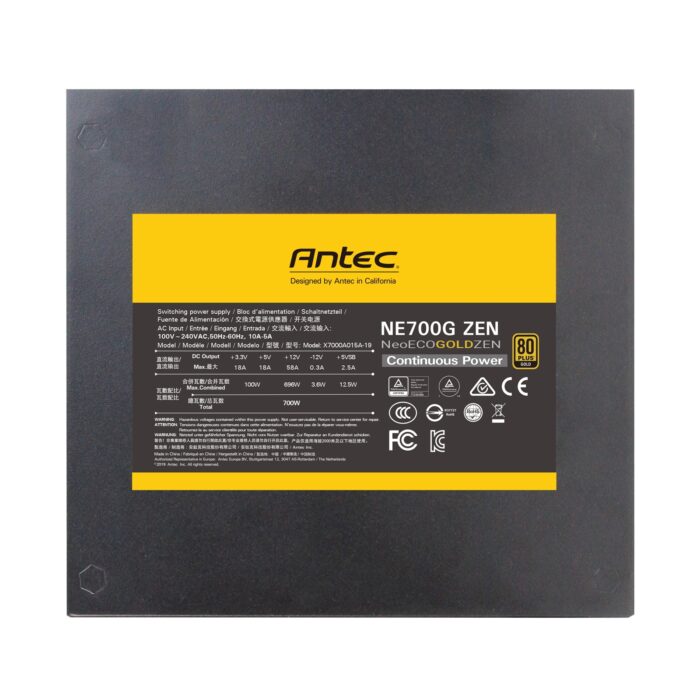 Antec Neo ECO Gold Zen 700W 120mm Silent Fan 80 PLUS Gold PSU - Image 3