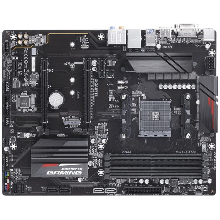 Gigabyte B450 Gaming X AMD Socket AM4 ATX DDR4 DVI-D/HDMI M.2 Motherboard - Image 2