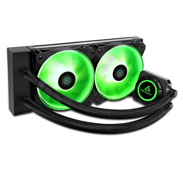 Antec Kuhler H20 K240 Universal Socket 240mm PWM 2000RPM RGB LED AiO Liquid CPU Cooler with Wired RGB Controller - Image 4