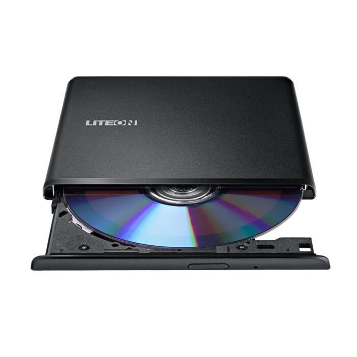 LiteOn ES1-01 Black Ultra Slim USB 2.0 External Optical Drive - Image 3