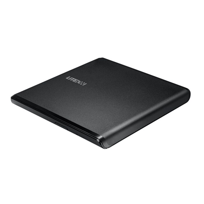 LiteOn ES1-01 Black Ultra Slim USB 2.0 External Optical Drive - Image 1