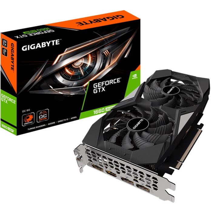 GRGIG-GVN166SO6 Gigabyte GeForce GTX 1660 SUPER OC 6GB Dual Fan Graphics Card - Image 1