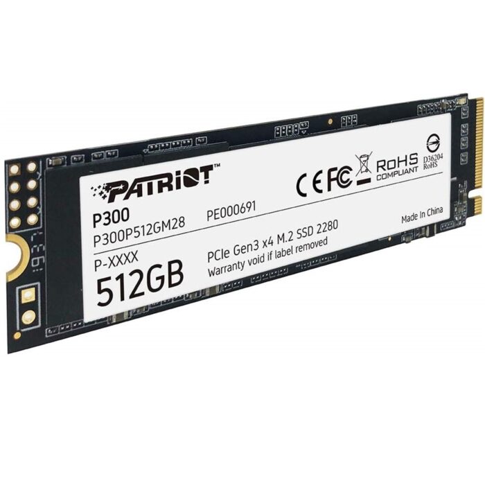 Patriot P300 512GB M.2 2280 PCIe NVMe SSD - Image 1