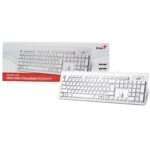 Genius SlimStar 130 USB Desktop Slim Design White Keyboard