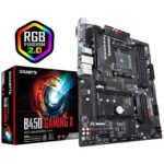 Gigabyte B450 Gaming X AMD Socket AM4 ATX DDR4 DVI-D/HDMI M.2 Motherboard