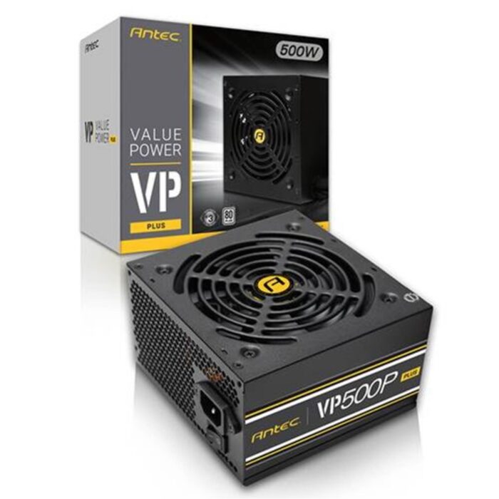 Antec VP500P PLUS 500W 120mm Silent Fan 80 PLUS PSU - Image 1