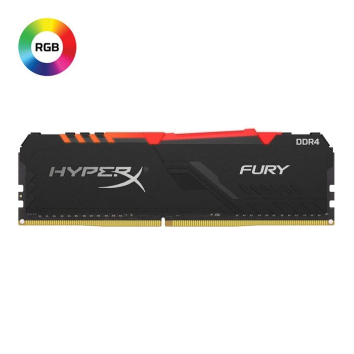 SDKIN-HX432CFB38 Kingston HyperX Fury RGB 8GB Black Heatsink (1 x 8GB) DDR4 3200MHz - Image 1
