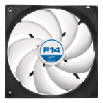 Arctic F14 14cm Case Fan, Black & White, 9 Blades, Fluid Dynamic - Image 3