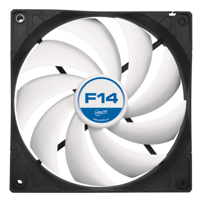 Arctic F14 14cm Case Fan, Black & White, 9 Blades, Fluid Dynamic - Image 3