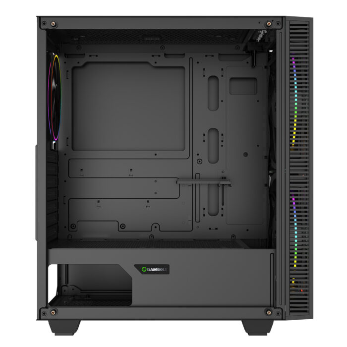 GameMax Black Hole ARGB Gaming Case 2x 20cm 1x 12cm ARGB Fans 1x ARGB Hub - Image 6