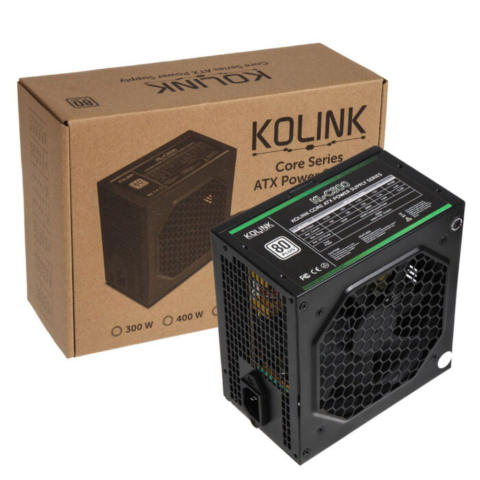 klc500 Kolink 500W 80 Plus 120mm silent FAN - Image 1