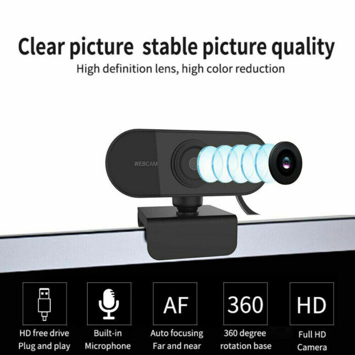 Full HD 1080P USB2 Webcam with Built-in Microphone - Image 4