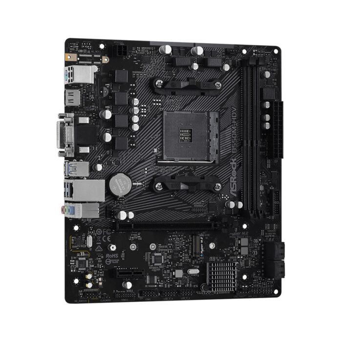 ASRock B550M-HDV AMD Socket AM4 Micro ATX HDMI/VGA/DVI-D M.2 USB 3.2 Gen1 Motherboard - Image 2
