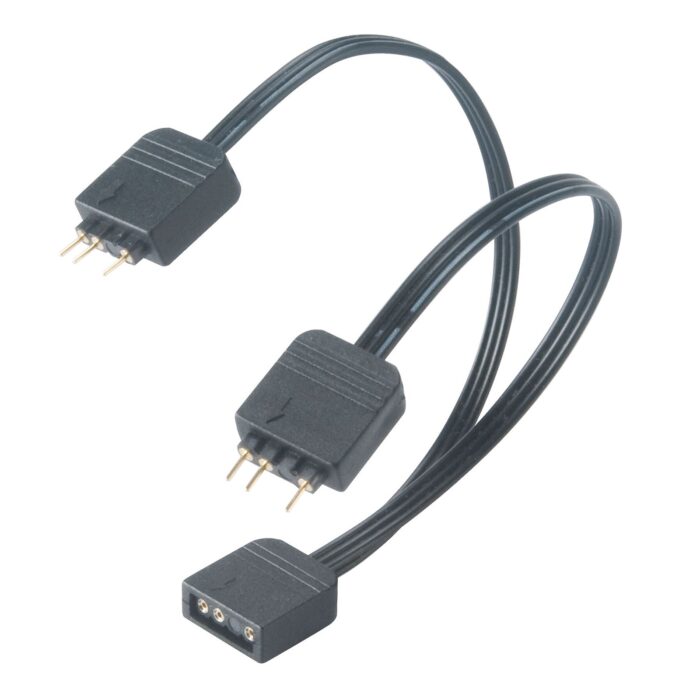 CLAKA-AKCBLD0812 Akasa 1-to-2 Addressable RGB LED Splitter Cable - Image 1