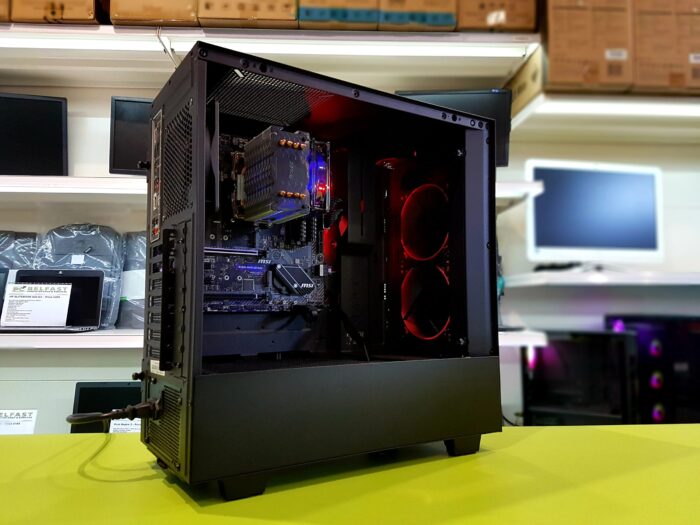 BLACK NZXT PC (1) Custom Gaming PC / AMD Ryzen 5 3600 @ 4.20GHz  / 16GB RAM / 480GB SSD / Multi Choice Graphics - Image 4