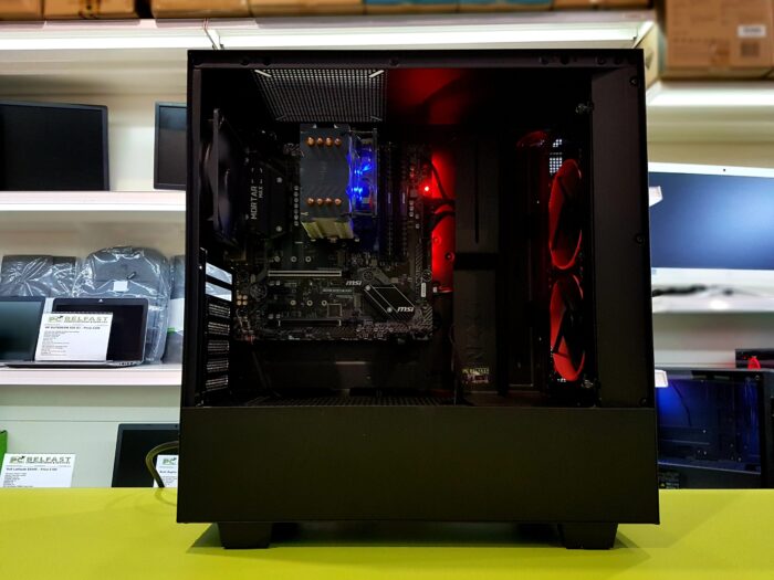BLACK NZXT PC (4) Custom Gaming PC / AMD Ryzen 5 3600 @ 4.20GHz  / 16GB RAM / 480GB SSD / Multi Choice Graphics - Image 2