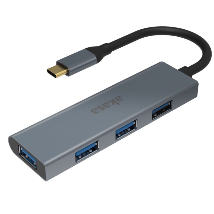 Akasa AK-CBCA25-18BK USB Type-C 4 Port Hub - Image 2