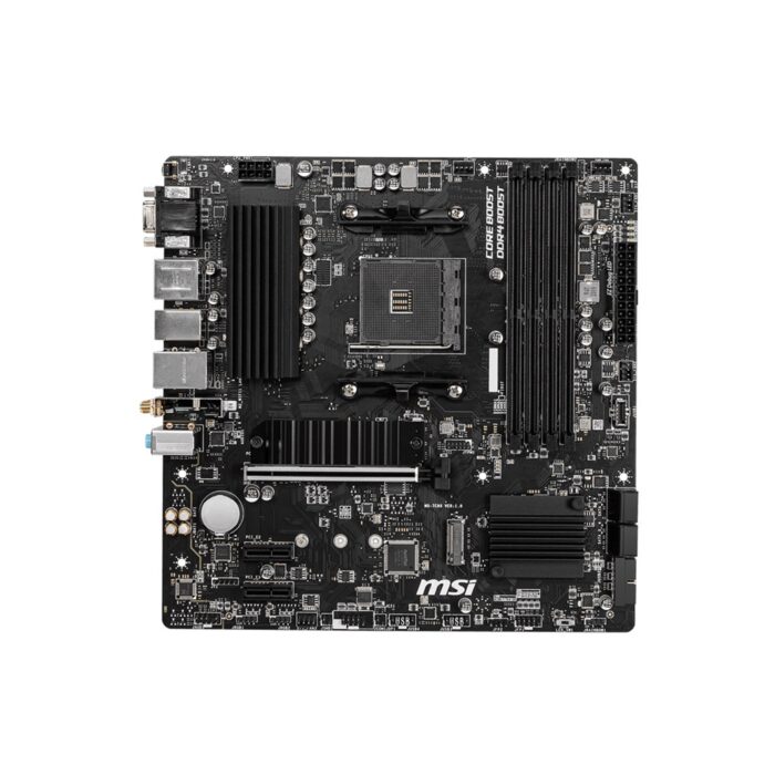 MSI B550M PRO-VDH WIFI AMD Socket AM4 Micro ATX HDMI/DVI/VGA Dual M.2 Motherboard - Image 2