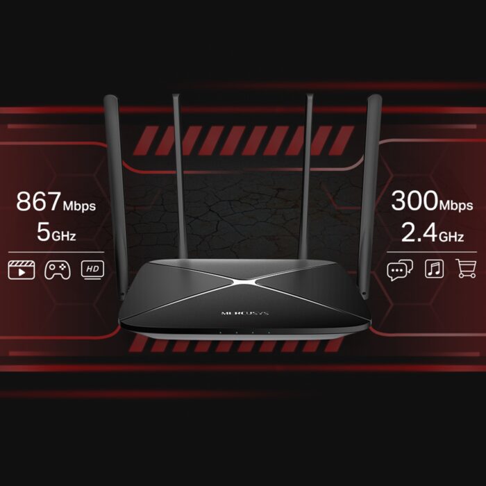 Mercusys AC12G AC1200 Dual Band Gigabit Wireless Cable Router - Image 2