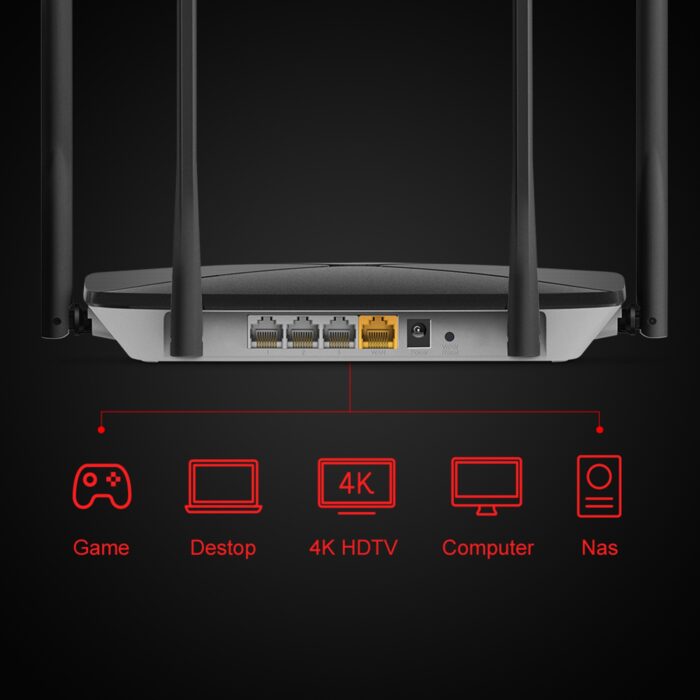 Mercusys AC12G AC1200 Dual Band Gigabit Wireless Cable Router - Image 3