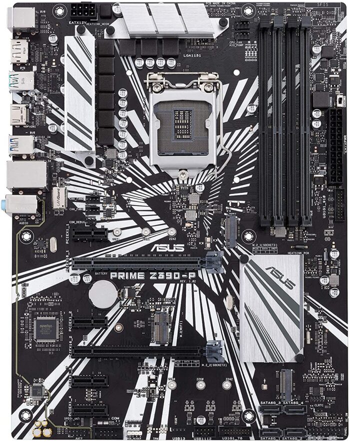 ASUS Prime Z390-P LGA1151 (Intel 8th and 9th Gen) ATX DDR4 DP HDMI M.2 USB 3.1 Gen2 Motherboard, Black - Image 3