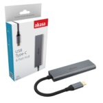 Akasa AK-CBCA25-18BK USB Type-C 4 Port Hub