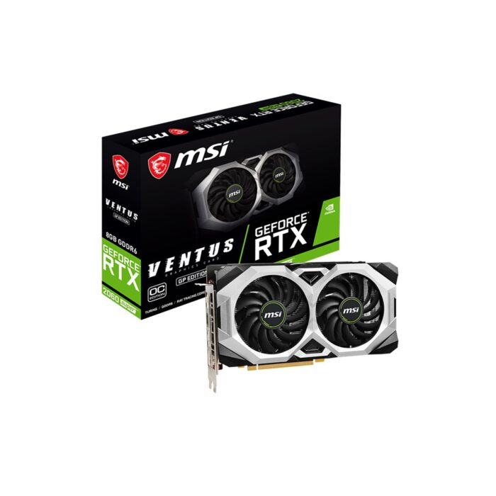 GRMSI-RTX2060GP MSI GeForce RTX 2060 SUPER VENTUS GP OC 8GB GDDR6 Twin Fan Graphics Card - Image 1